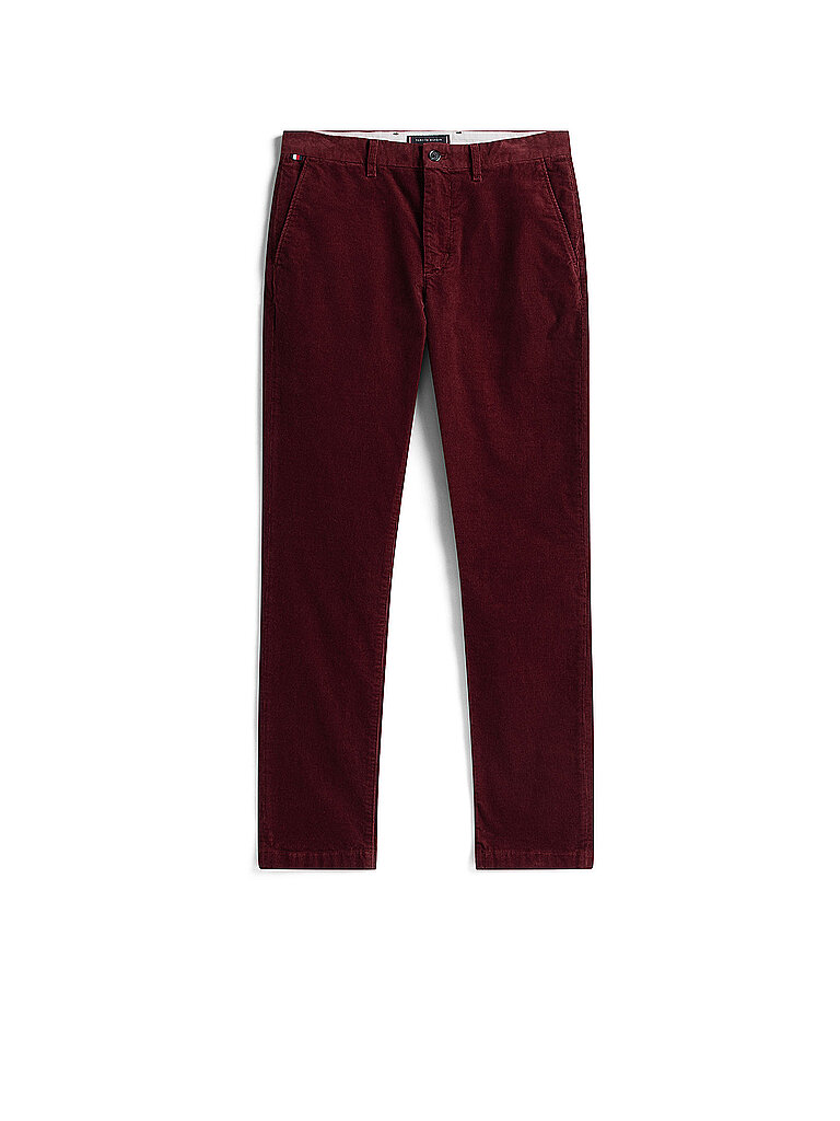TOMMY HILFIGER Chino DENTON dunkelrot | 33/L32