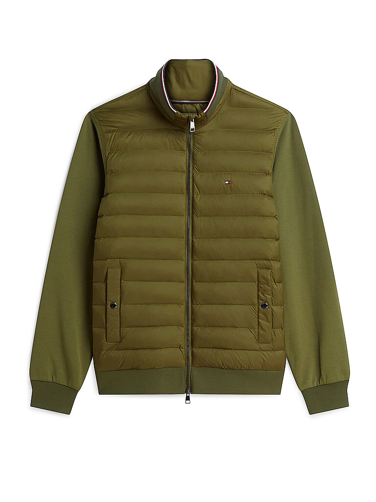 TOMMY HILFIGER Sweatjacke olive | L