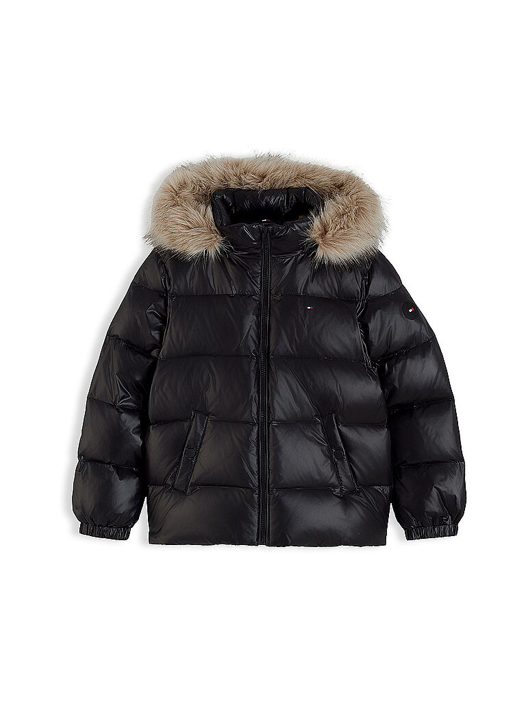 TOMMY HILFIGER Mädchen Steppjacke ESSENTIAL schwarz | 164