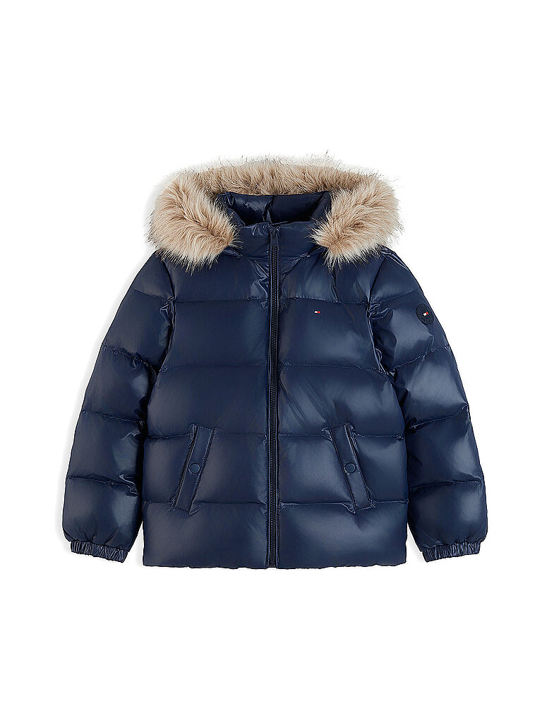 TOMMY HILFIGER Mädchen Steppjacke ESSENTIAL dunkelblau | 140