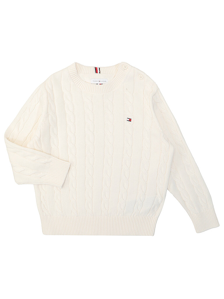 TOMMY HILFIGER Jungen Pullover creme | 128