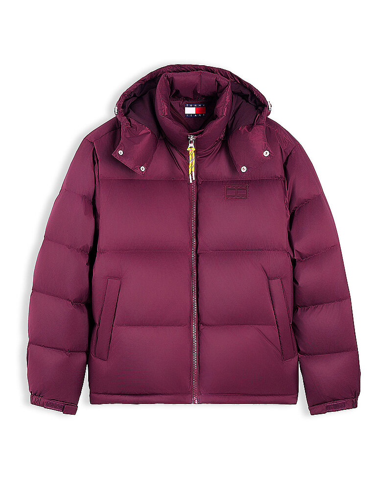 TOMMY JEANS Daunensteppjacke ALASKA dunkelrot | XL