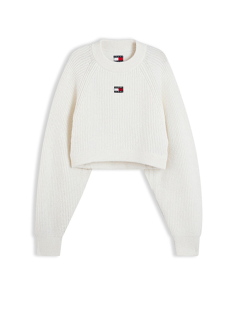 TOMMY JEANS Pullover weiss | L