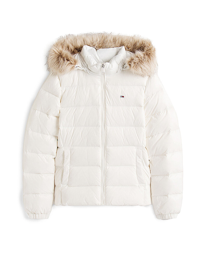 TOMMY JEANS Daunenjacke weiss | L