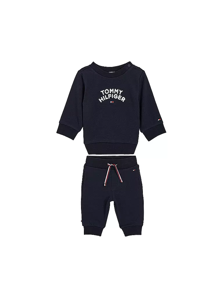 TOMMY HILFIGER Baby Set Jogginghose Sweater 2-teilig dunkelblau