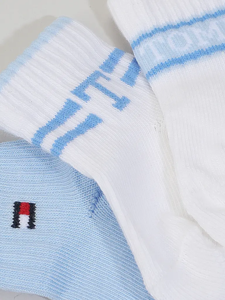 TOMMY HILFIGER | Baby Jungen Socken 3er Pkg. light blue | hellblau