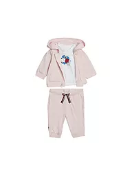 TOMMY HILFIGER | Baby Set 3tlg Sweatjacke, T-Shirt und Hose | rosa