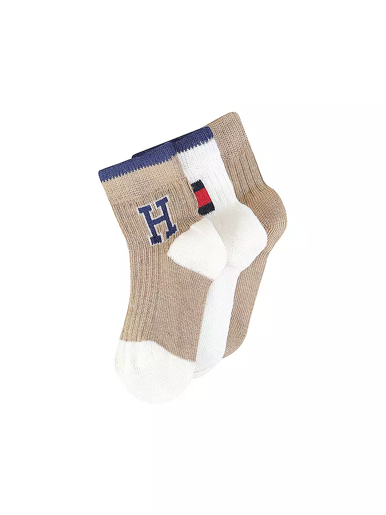 TOMMY HILFIGER | Baby Socken 3er Pkg. classic khaki | camel