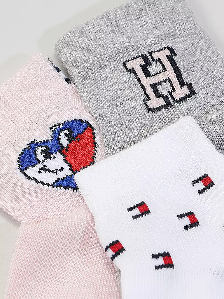 TOMMY HILFIGER | Baby Socken 3er Pkg. pink | hellgrau