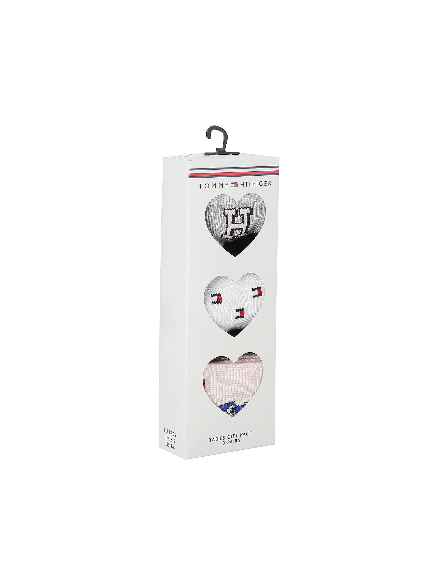 TOMMY HILFIGER | Baby Socken 3er Pkg. pink | hellgrau