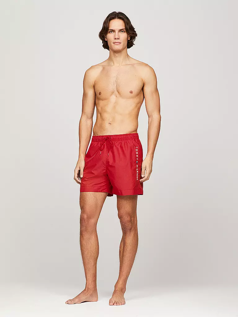 TOMMY HILFIGER | Badeshorts  | rot