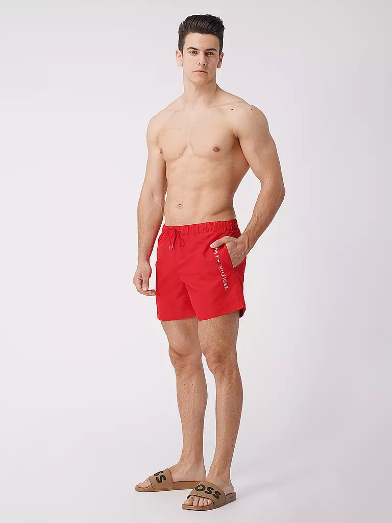 TOMMY HILFIGER | Badeshorts | rot