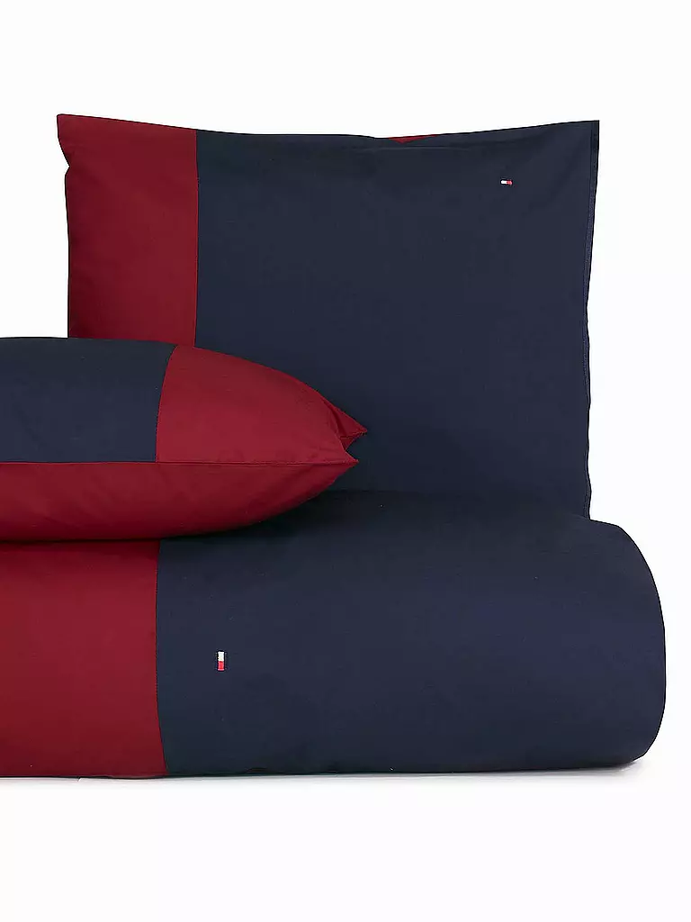 TOMMY HILFIGER | Bettwäsche Colour Bock Bed Linen 70x90cm / 140x200cm | rot