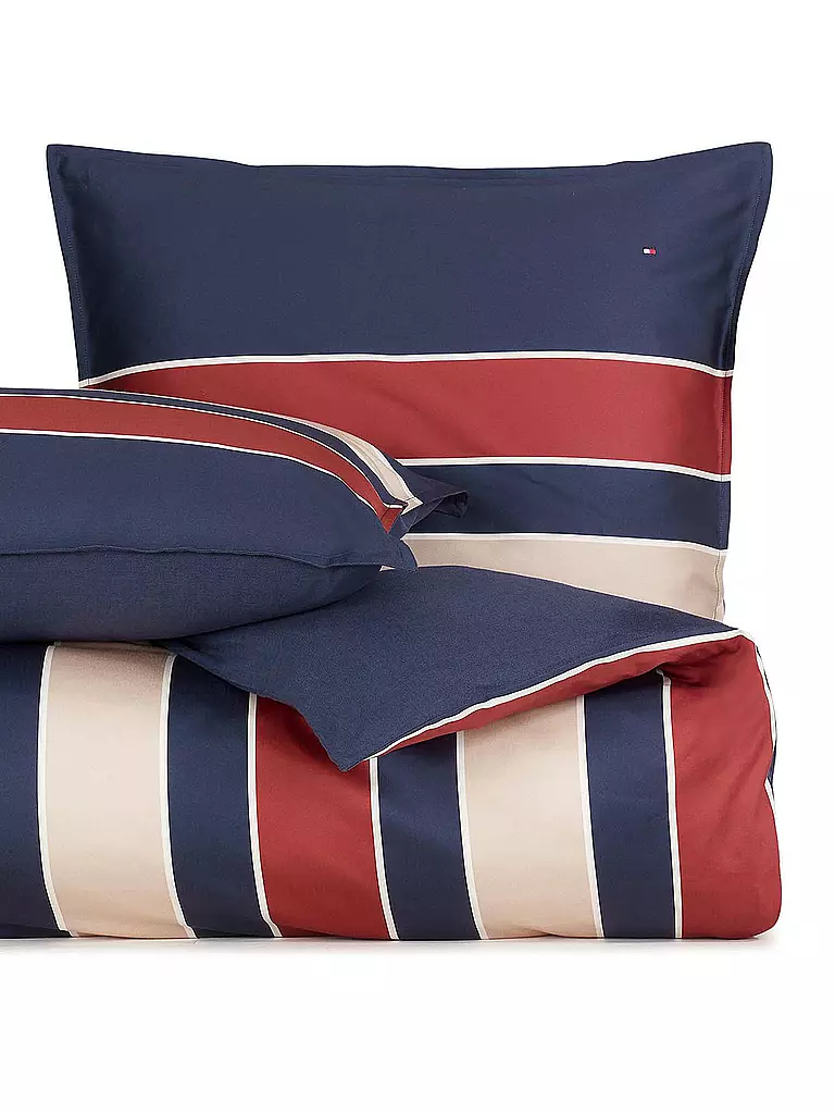 TOMMY HILFIGER | Bettwäsche Heraldic Bed Linen 70x90cm / 140x200cm | blau