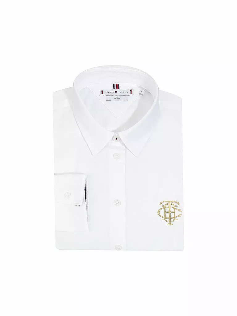TOMMY HILFIGER | Bluse Fitted | weiß