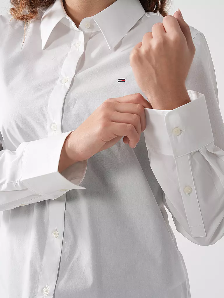 TOMMY HILFIGER | Bluse Regular Fit | weiss