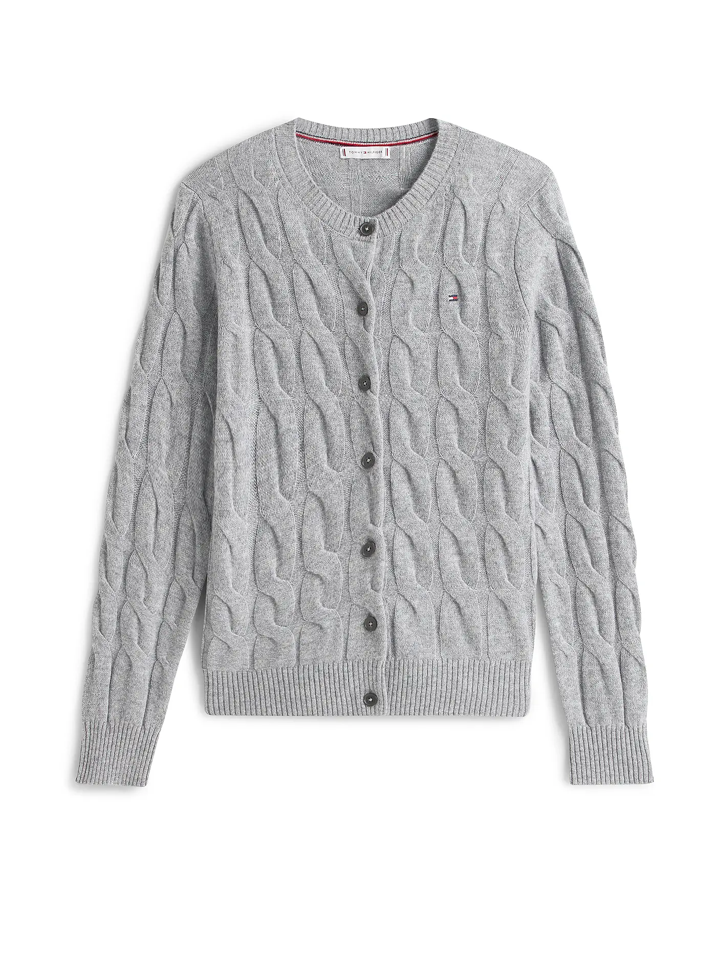 TOMMY HILFIGER | Strickjacke | grau