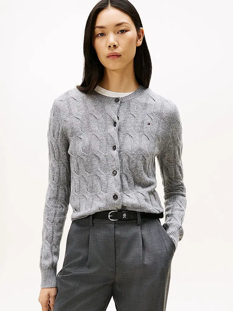 TOMMY HILFIGER | Cardigan | grau