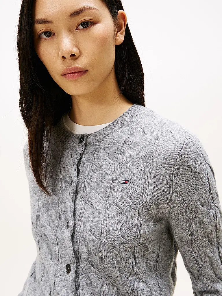 TOMMY HILFIGER | Cardigan | grau