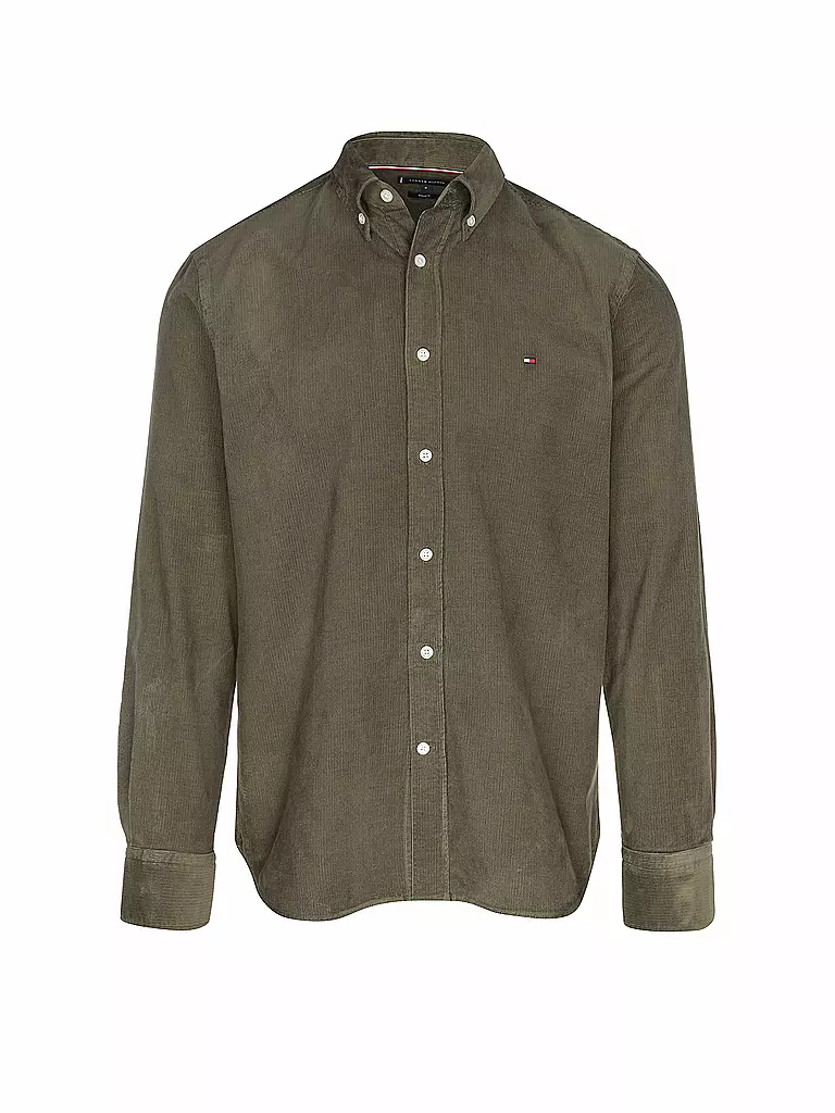 TOMMY HILFIGER | Cordhemd  | olive