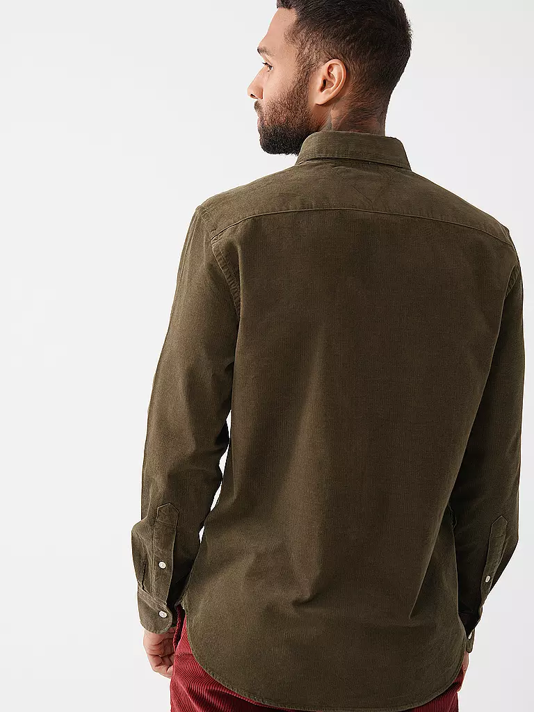 TOMMY HILFIGER | Cordhemd  | olive
