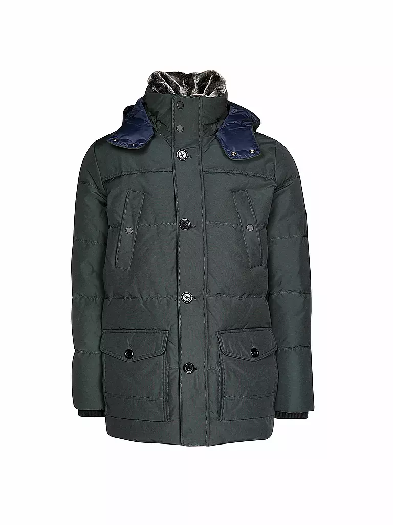 TOMMY HILFIGER | Daunen-Parka "Stewart" | grün