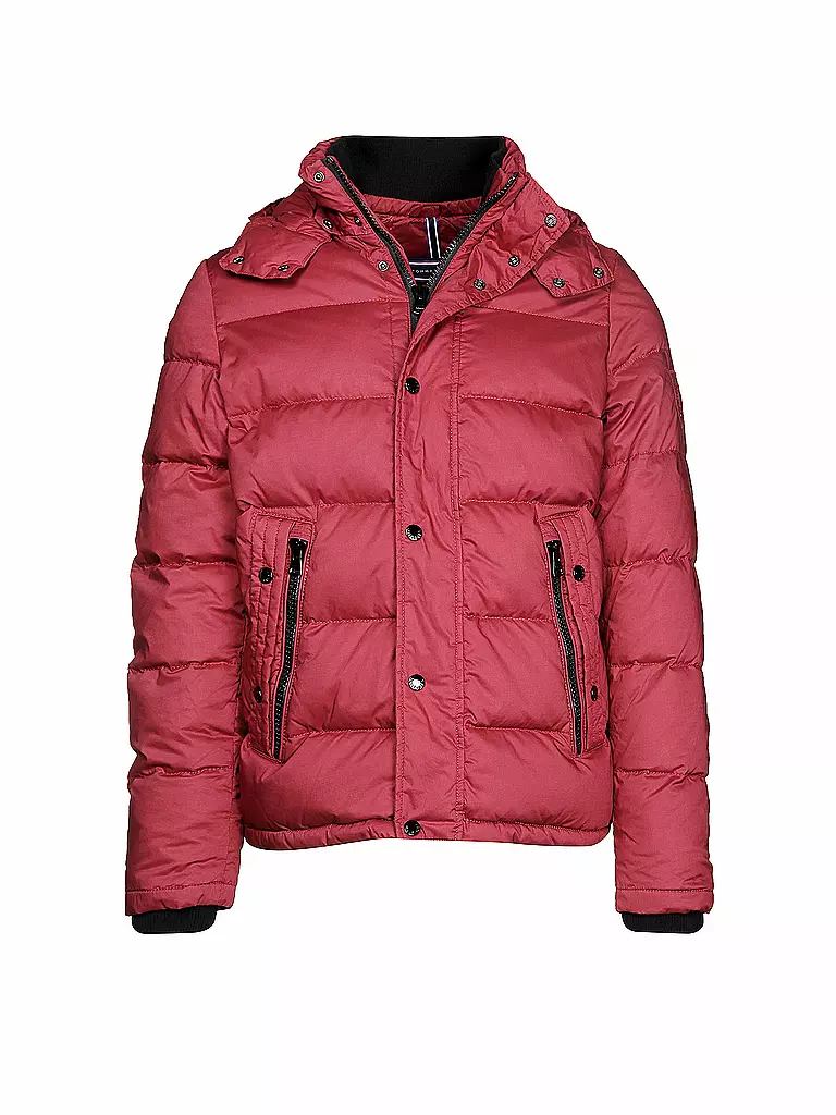TOMMY HILFIGER | Daunen-Steppjacke "Clyde" | rot