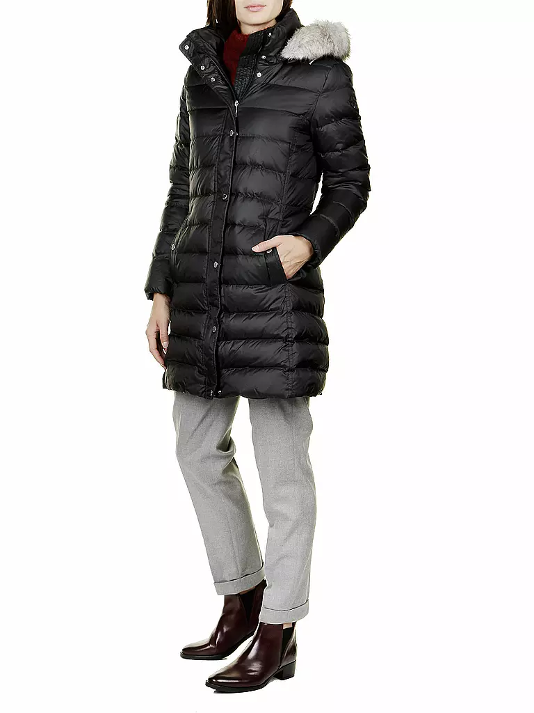 TOMMY HILFIGER | Daunenmantel "New Tyra" | schwarz