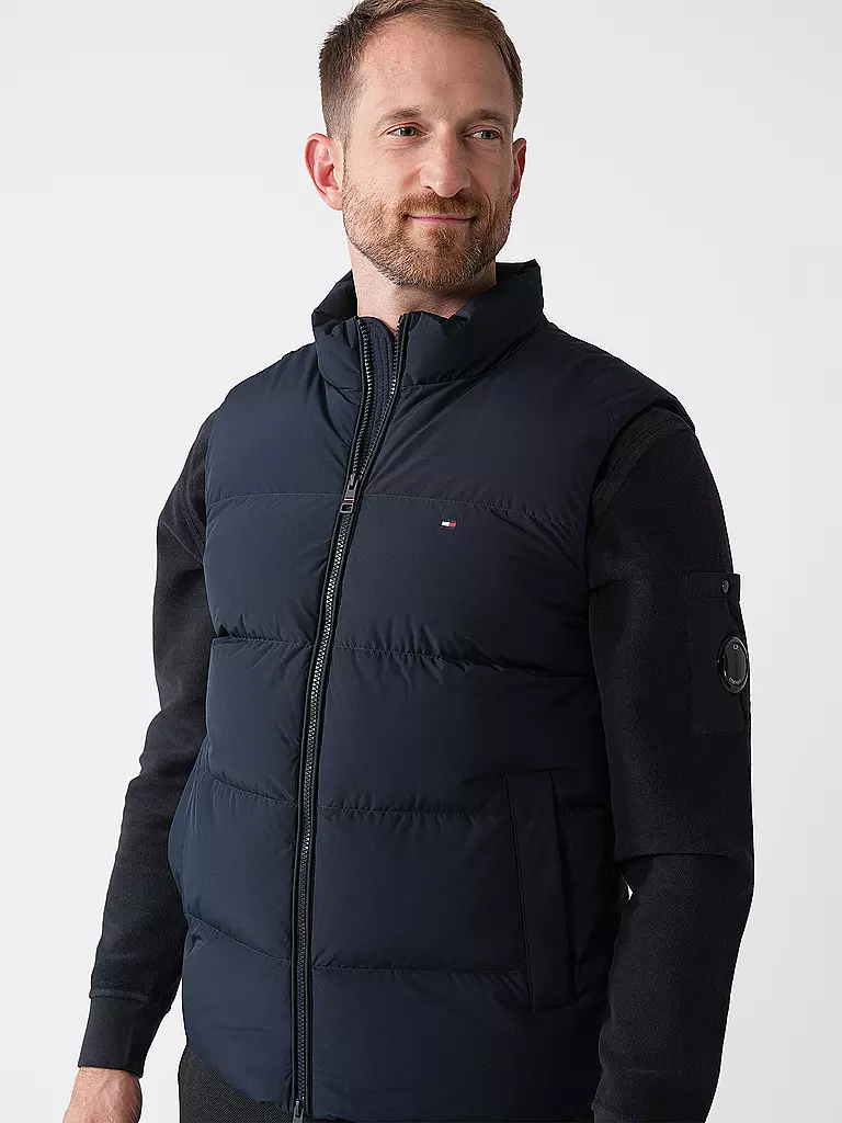 TOMMY HILFIGER | Daunensteppgilet | blau