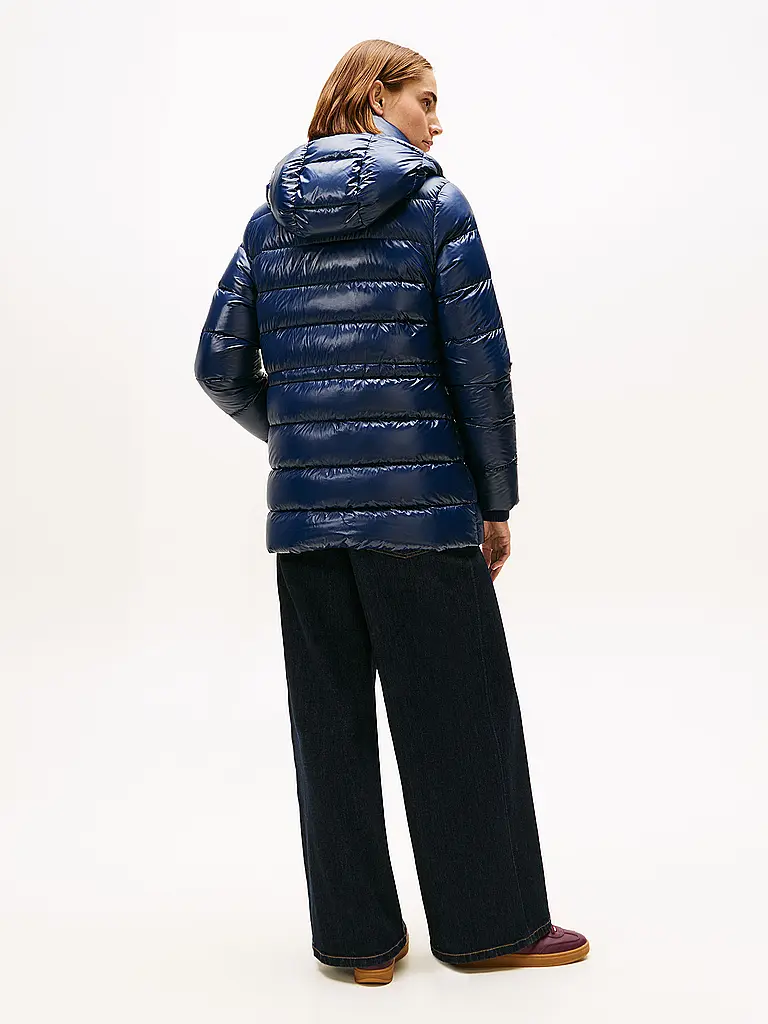 TOMMY HILFIGER | Daunensteppmantel | dunkelblau