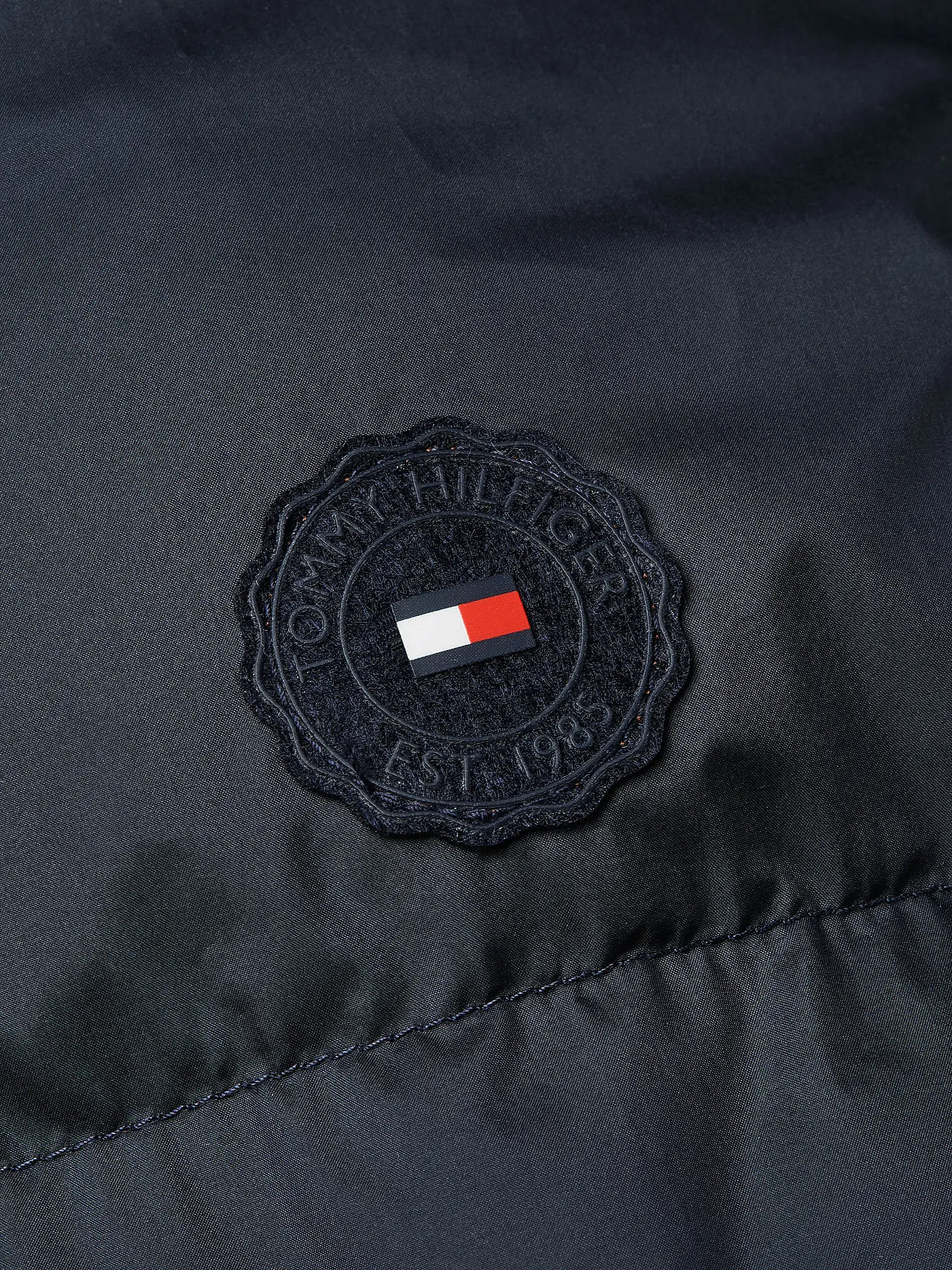 TOMMY HILFIGER | Daunensteppmantel | dunkelblau