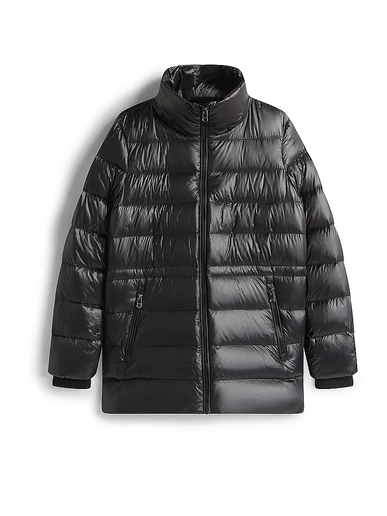 TOMMY HILFIGER | Daunensteppmantel | schwarz