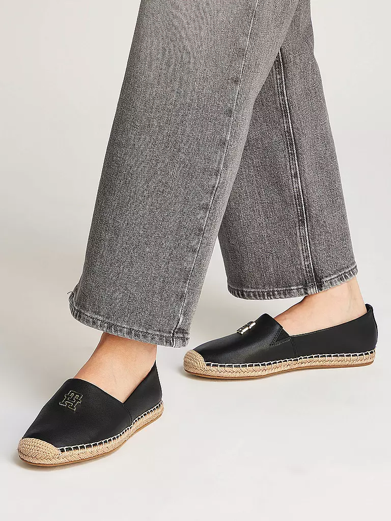 TOMMY HILFIGER | Espadrilles TH LOGO | schwarz