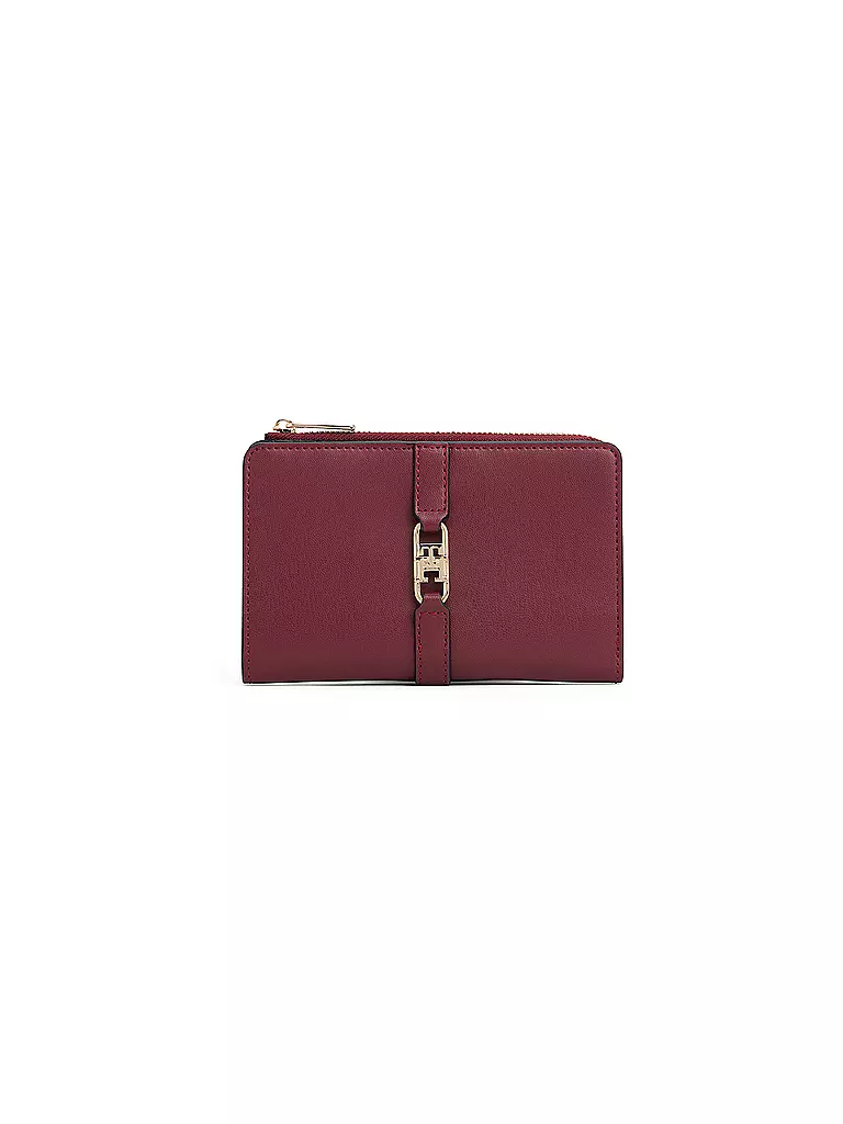 TOMMY HILFIGER | Geldbörse TH LIBRE Bifold | dunkelrot