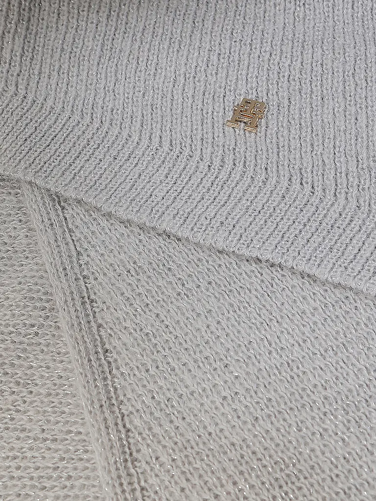 TOMMY HILFIGER | Geschenkset 2-teilig Mütze und Schal | Hellgrau