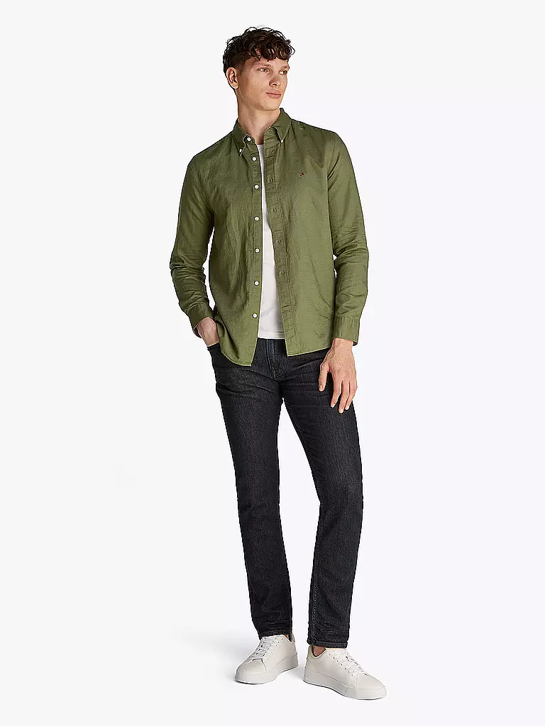 TOMMY HILFIGER | Hemd  | olive