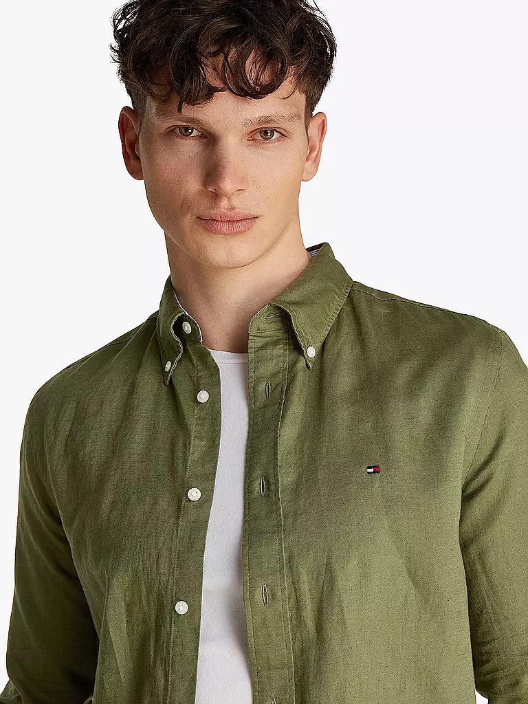 TOMMY HILFIGER | Hemd  | olive