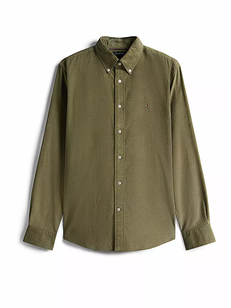 TOMMY HILFIGER | Hemd Regular Fit  | olive