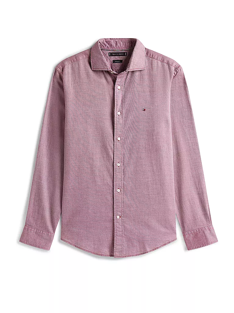TOMMY HILFIGER | Hemd Regular Fit  | dunkelrot