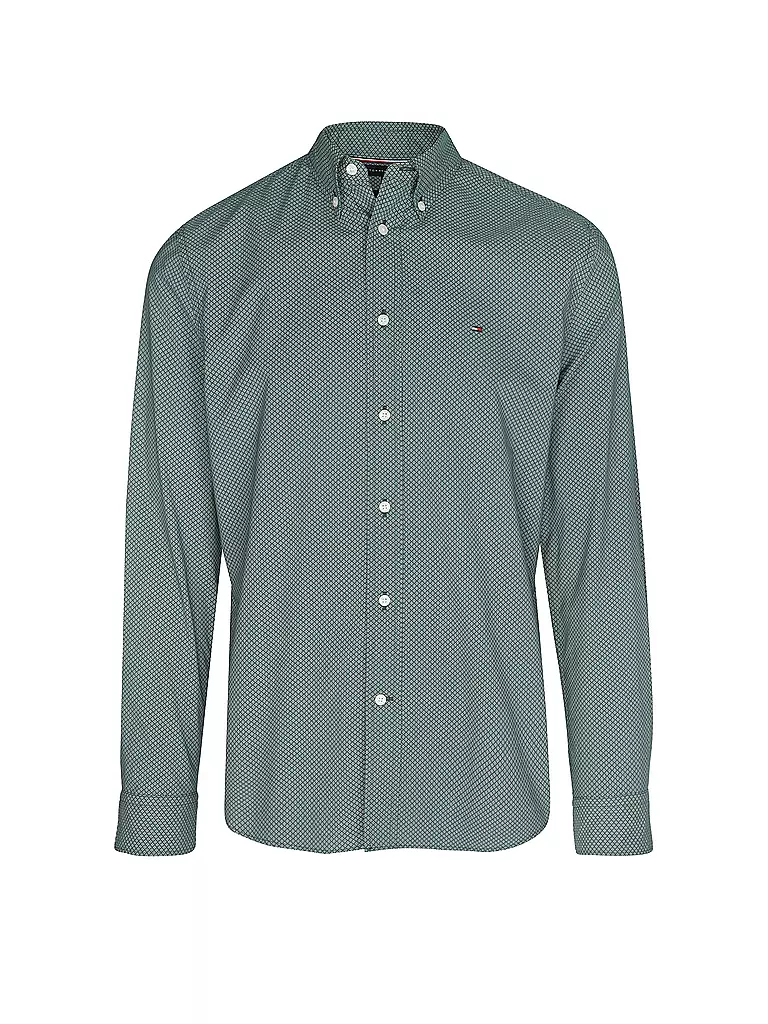 TOMMY HILFIGER | Hemd Regular Fit  | dunkelgrün
