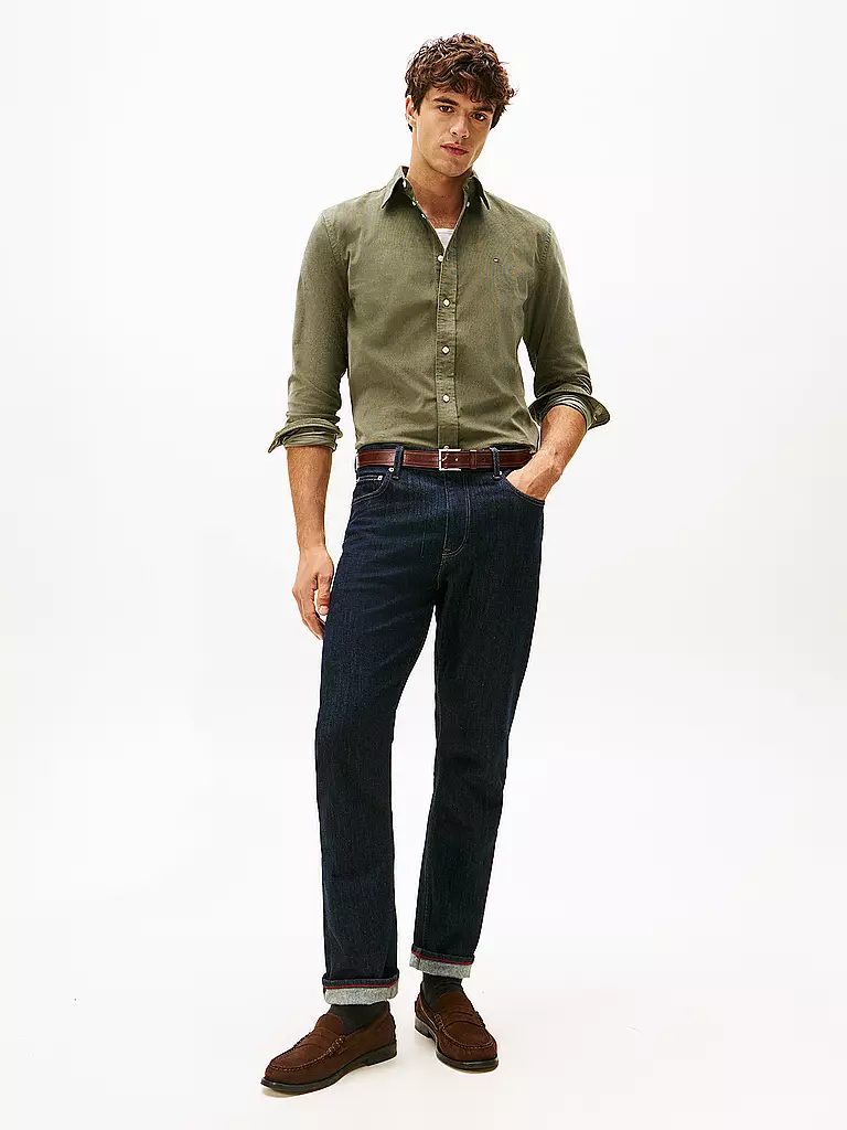 TOMMY HILFIGER | Hemd Regular Fit  | olive