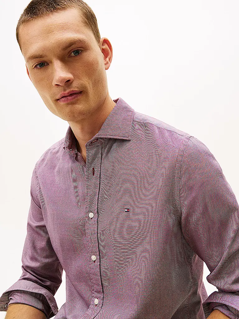TOMMY HILFIGER | Hemd Regular Fit  | dunkelrot