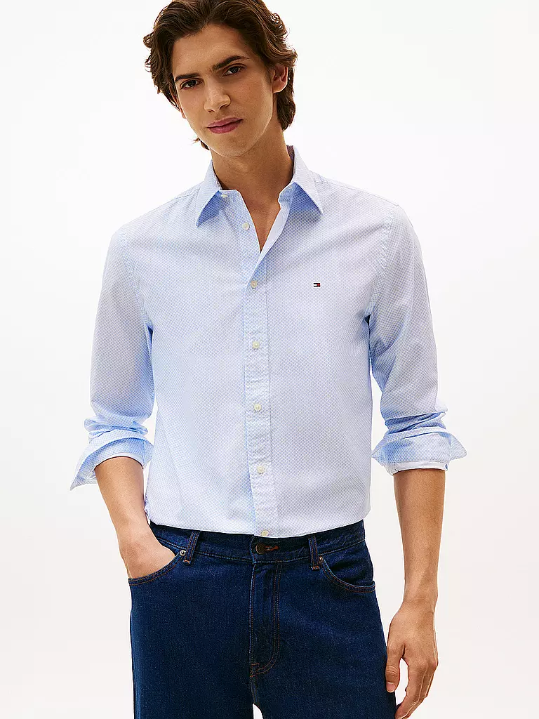 TOMMY HILFIGER | Hemd Regular Fit  | hellblau