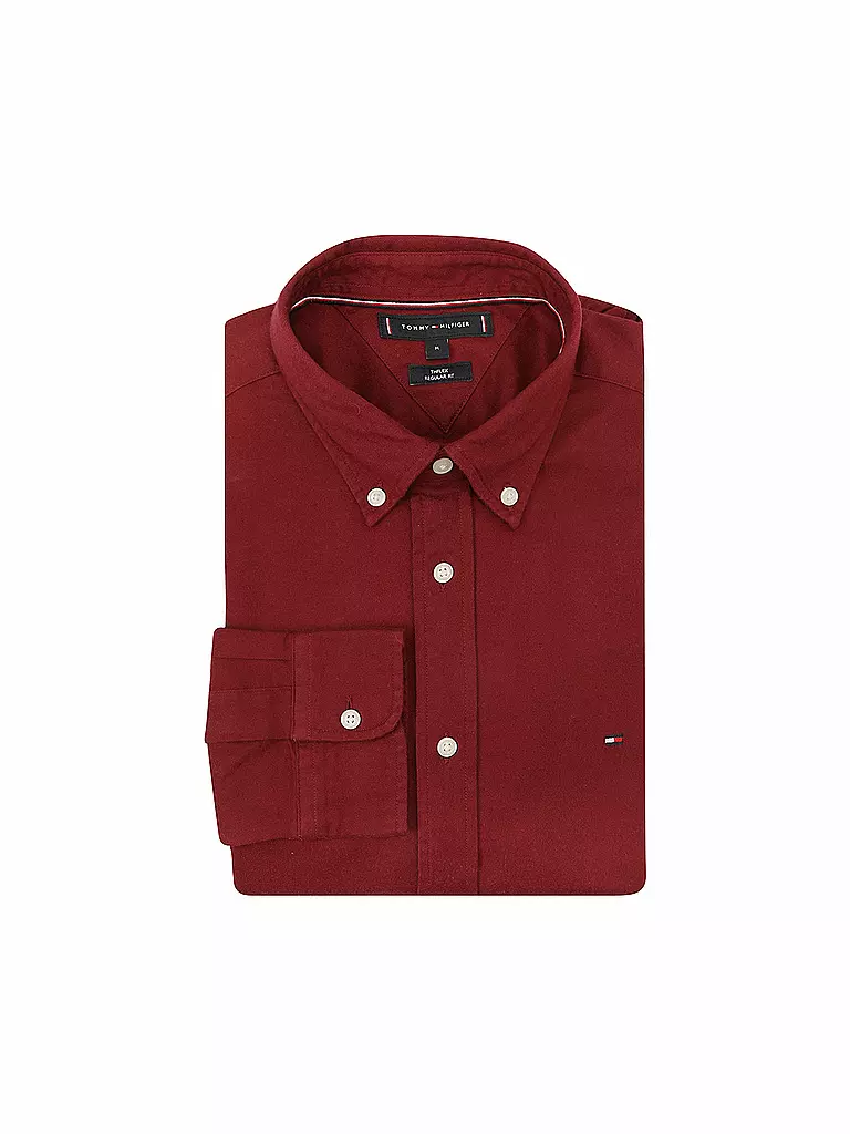 TOMMY HILFIGER | Hemd Regular Fit | rot