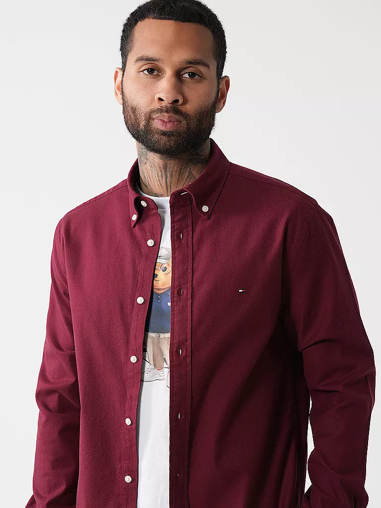 TOMMY HILFIGER | Hemd Regular Fit | rot