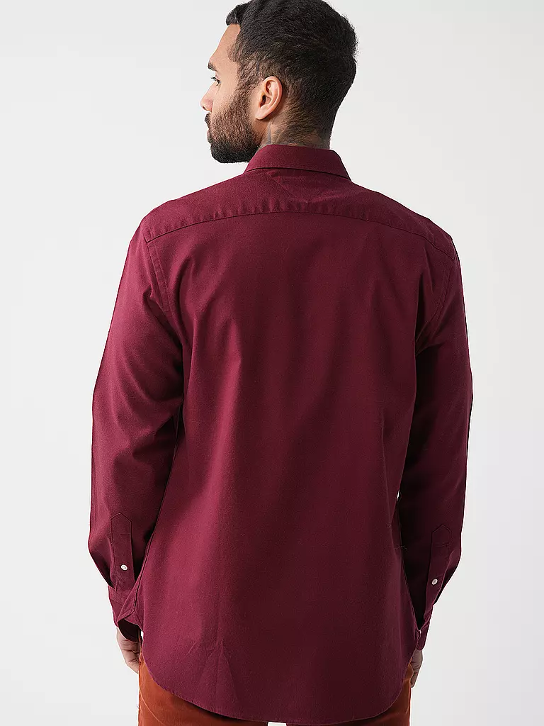 TOMMY HILFIGER | Hemd Regular Fit | rot