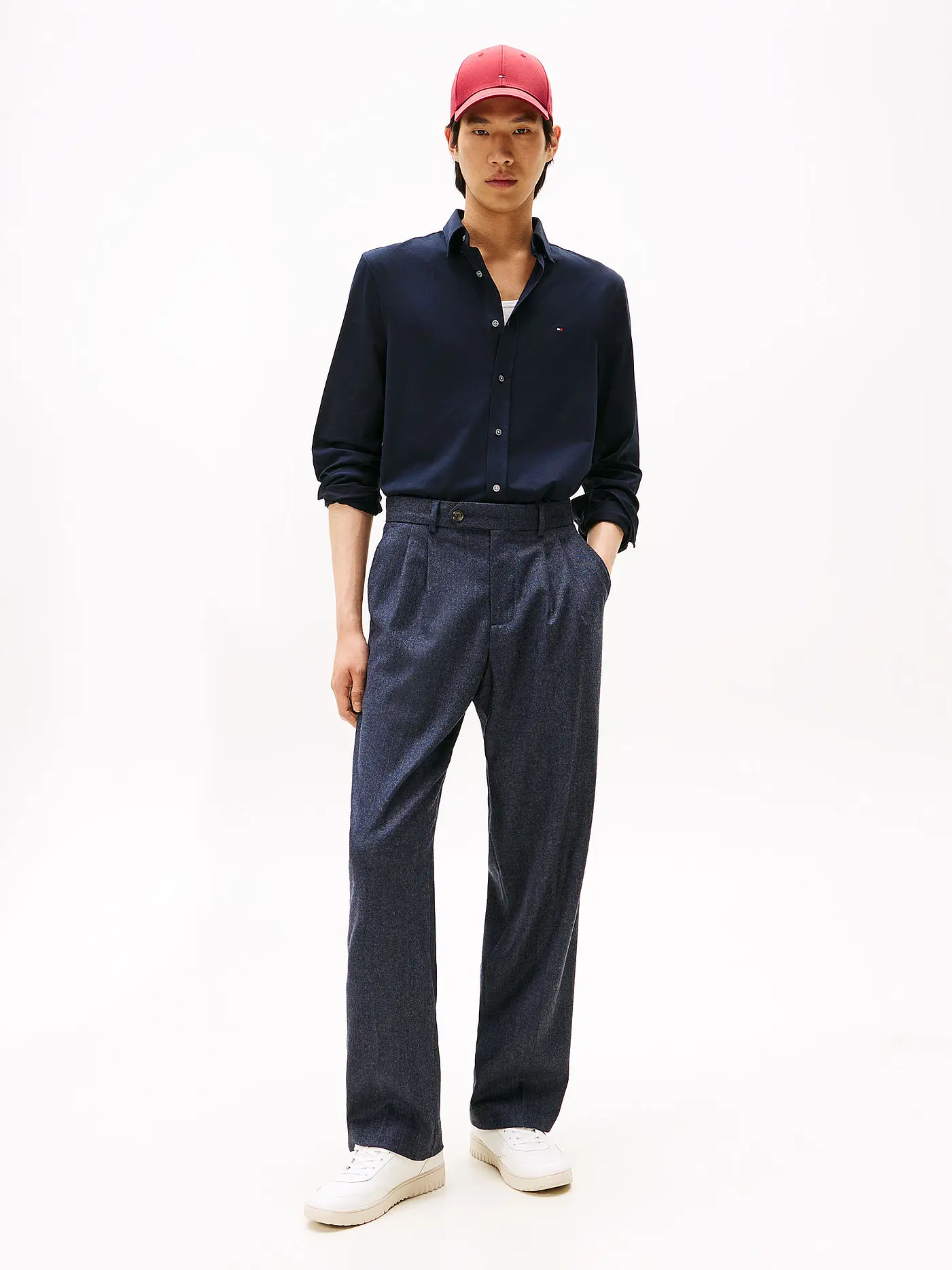 TOMMY HILFIGER | Hemd Slim Fit  | dunkelblau
