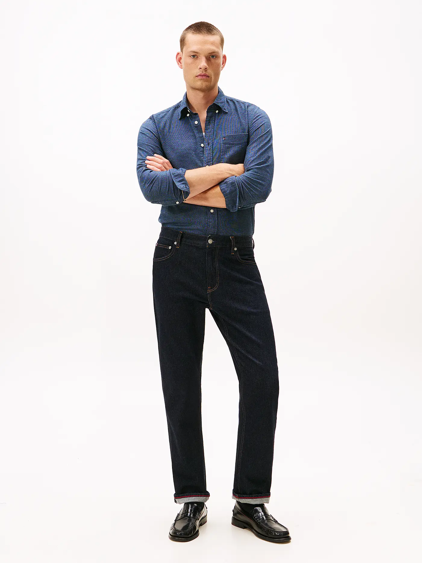 TOMMY HILFIGER | Hemd Slim Fit  | blau