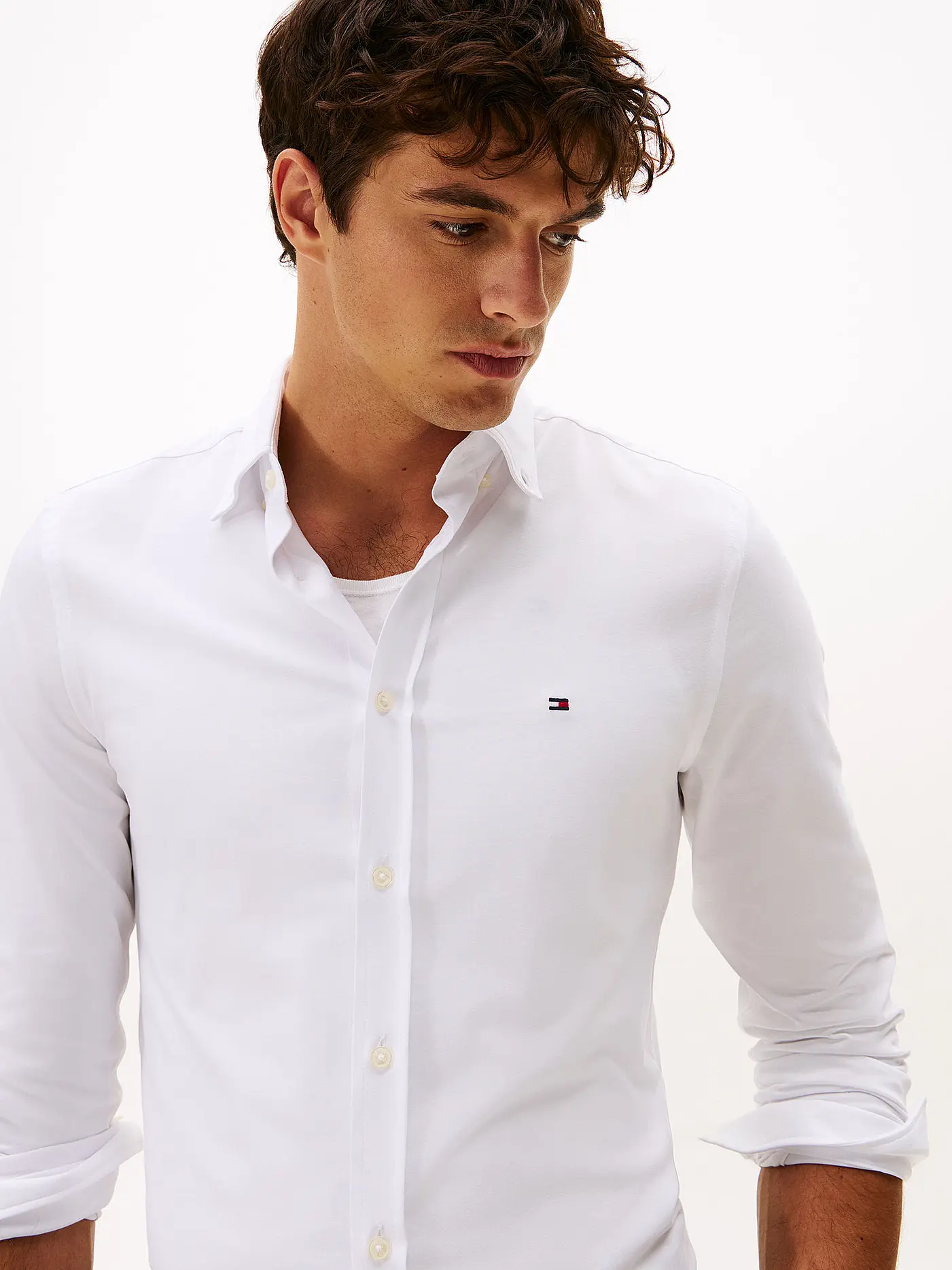TOMMY HILFIGER | Hemd Slim Fit  | weiss