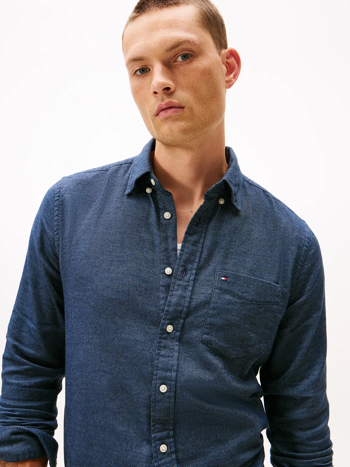 TOMMY HILFIGER | Hemd Slim Fit  | blau